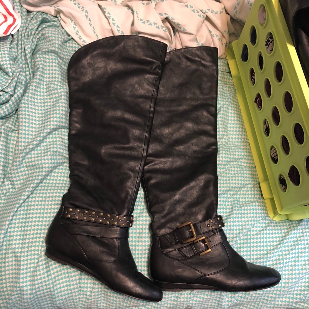 Steve Madden knee high leather boots